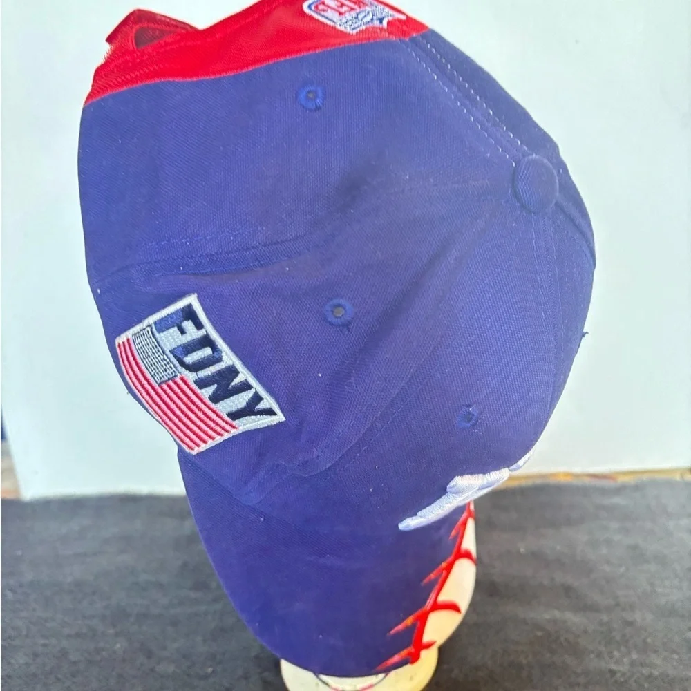 Vintage Reebok Pro NFL Line NY New York Giants FDNY Adjustable Baseball Cap Hat